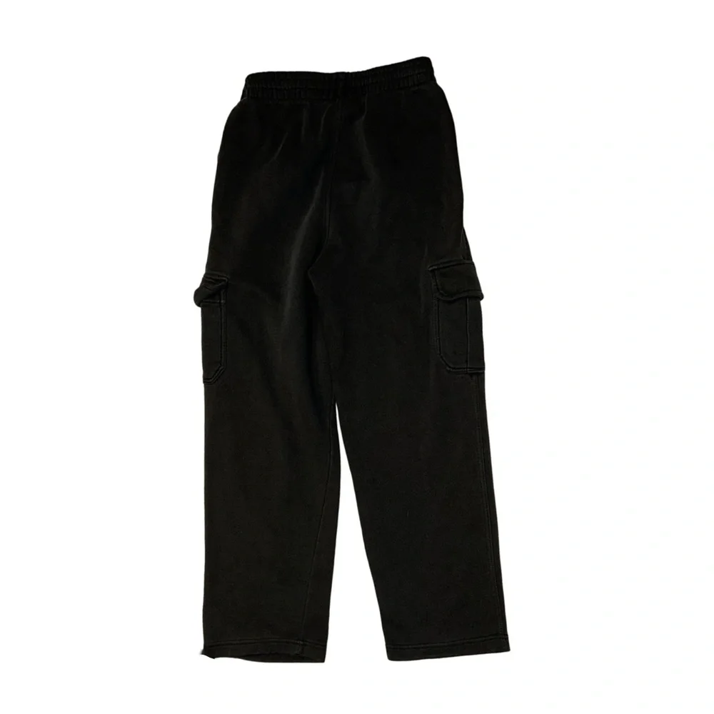 REEBOK Boy's Black Sweatpants With Cargo Pockets Size Large 14/16